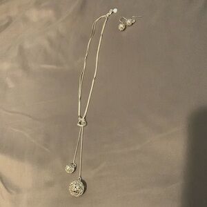 Sterling necklace and earring set
